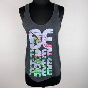 Mossimo Supply Co. Juniors S Be Free Hi Lo Rounded Hem Tank Top Keyhole Back